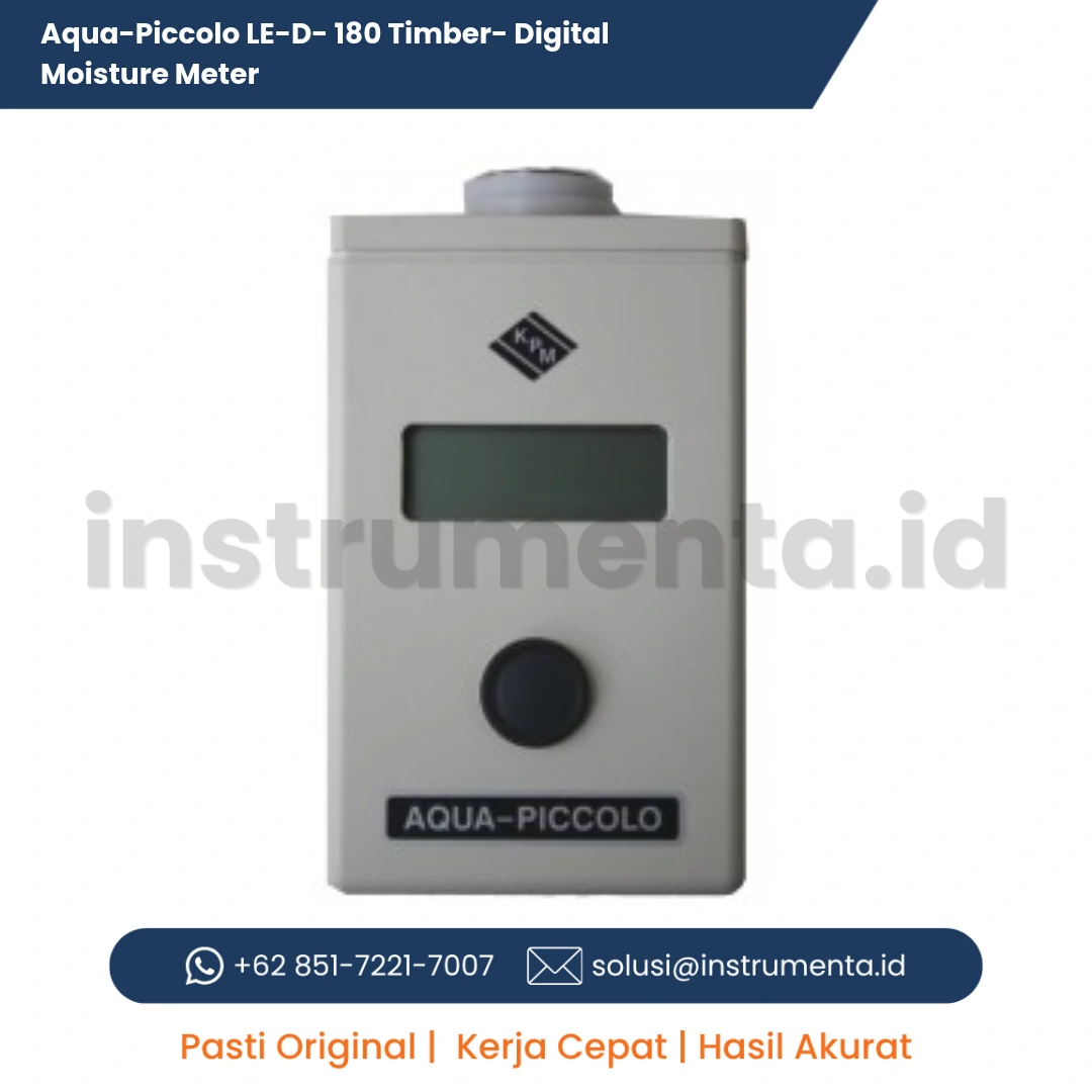 Official Supplier Aqua-Piccolo LE-D Timber Digital Moisture Meter KPM Aqua-Boy Alat Ukur Kadar Air Kayu Portable dengan Elektroda Jarum Terintegrasi